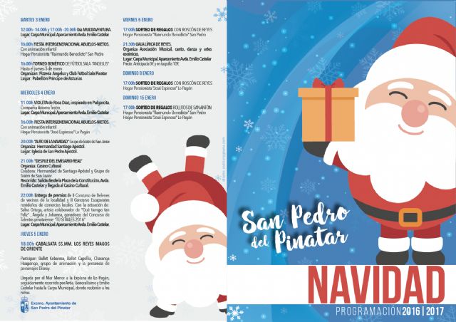 El centro de  San Pedro del Pinatar congrega decenas de actividades para celebrar la Navidad