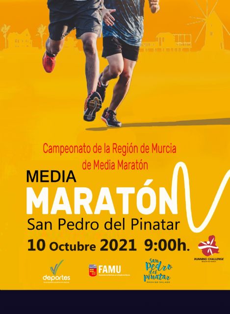 El 10 de octubre, San Pedro del Pinatar se cita con la RCH y el Regional de Media Maratón