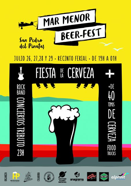 San Pedro del Pinatar acoge el festival de cerveza artesana 'Mar Menor Beer Fest' del 26 al 29 de julio