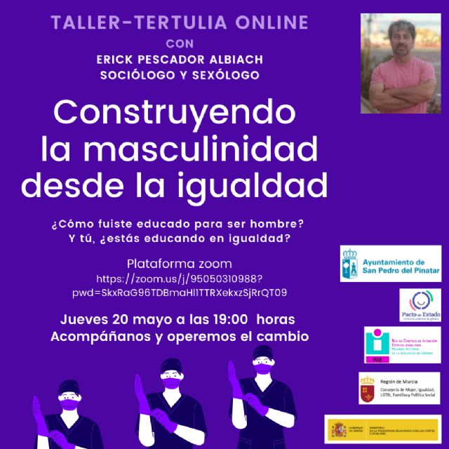El Ayuntamiento organiza el taller tertulia online 'Construyendo la masculinidad desde la Igualdad'