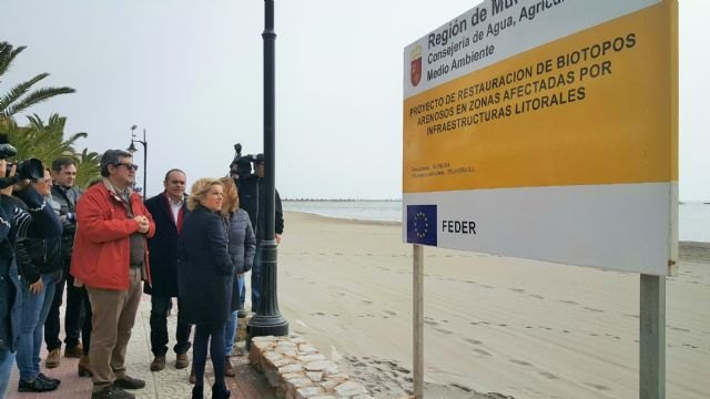 Medio Ambiente inicia el proyecto piloto de restauración de fondos arenosos en la Playa de Villananitos en San Pedro del Pinatar