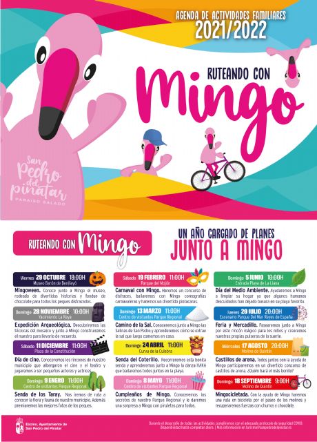 Turismo pone en marcha el programa de ocio familiar 'Ruteando con Mingo'