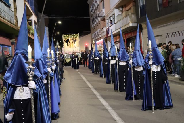 La solemne procesión del impregna de duelo y aflicción las calles de San Pedro del Pinatar