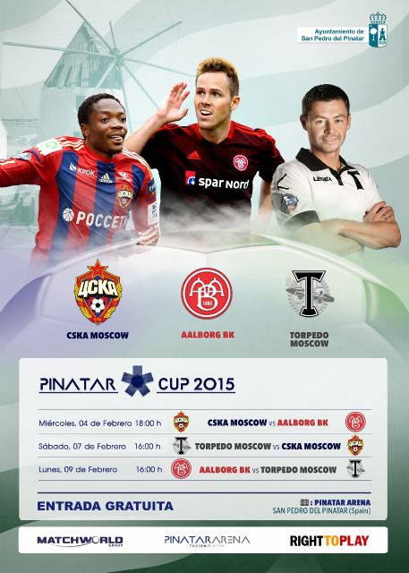 Cska, Aalborg y Torpedo disputarán la Pinatar Cup