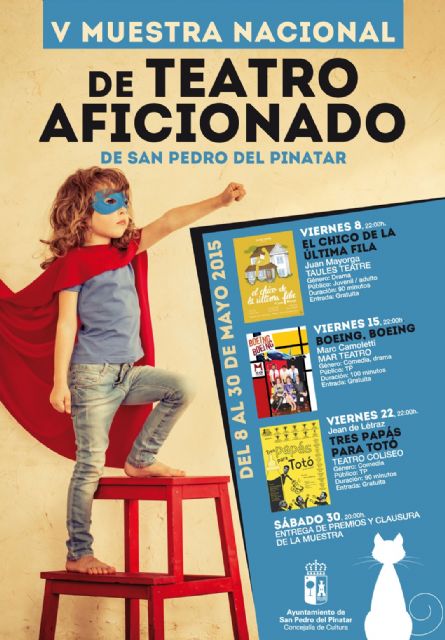 La V Muestra de Teatro Aficionado de San Pedro del Pinatar premia las mejores obras amateur