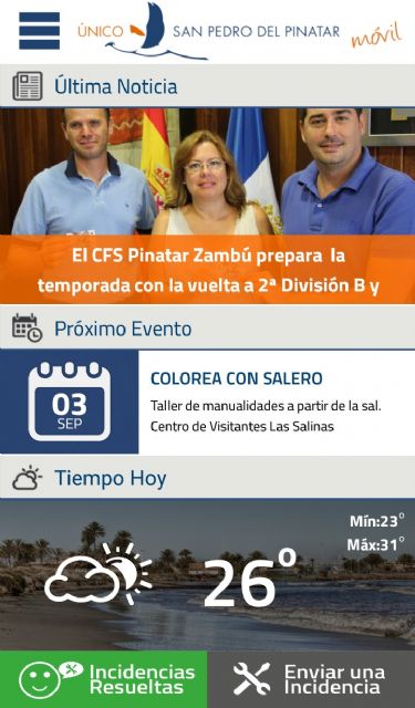 Más de 750 descargas de la APP San Pedro del Pinatar en sólo 50 días