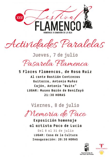 El XXVI Festival Flamenco de San Pedro del Pinatar comienza con moda y un homenaje a Paco de Lucía
