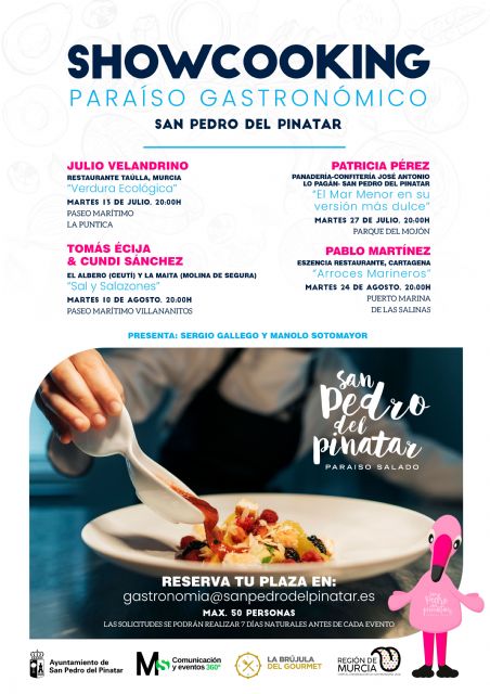'Paraíso gastronómico San Pedro del Pinatar' Showcooking con sabores muy nuestros