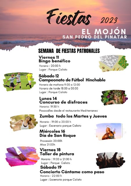 El Mojón celebra las fiestas en honor a San Roque con músico carnaval, talleres y actividades infantiles