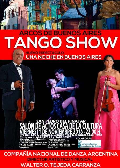 El tango transporta la Casa de la Cultura a las calles de Buenos Aires