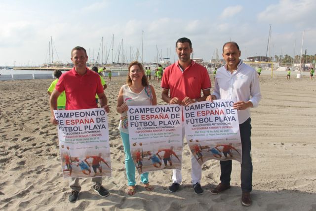 San Pedro del Pinatar acoge cuatro campeonatos nacionales de fútbol playa en junio