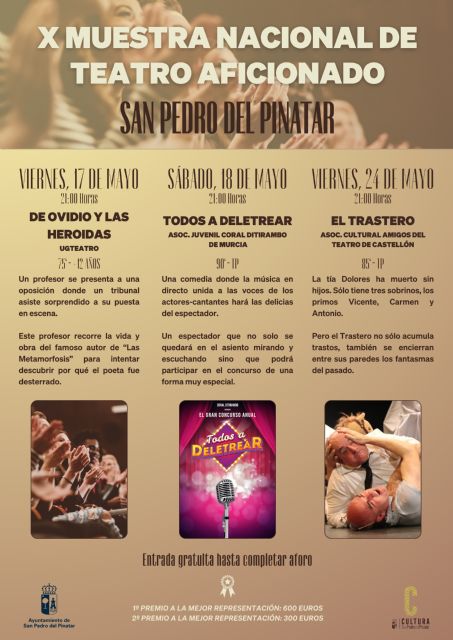 San Pedro del Pinatar apuesta por grupos amateur en la X Muestra de Teatro Aficionado