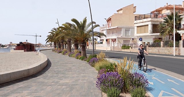 San Pedro del Pinatar renaturalizará y reformará los carriles bici del paseo marítimo
