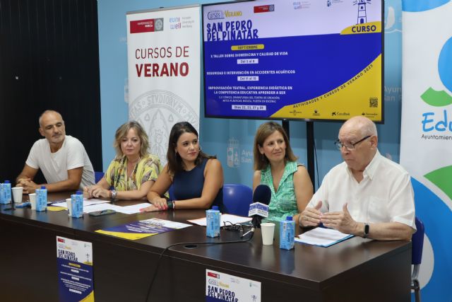 San Pedro del Pinatar acoge en septiembre cursos de verano de la Universidad de Murcia sobre teatro, salvamento y biomedicina