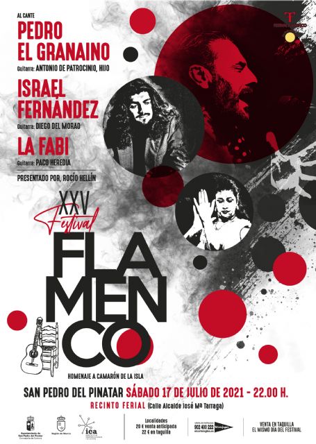 El XXV Festival Flamenco de San Pedro del Pinatar reúne a Pedro el Granaíno, Israel Fernández y La Fabi