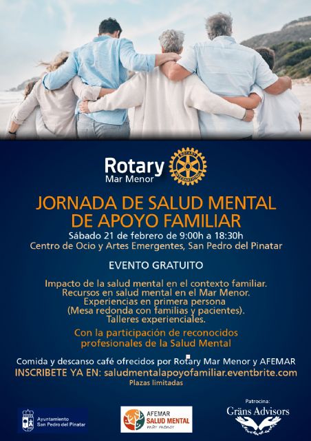 San Pedro del Pinatar acogerá la I Jornada de Salud Mental de Apoyo Familiar