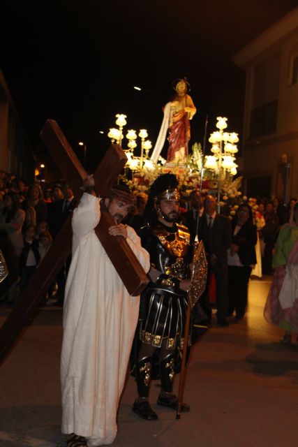Representación de la Pasión y el camino a la Cruz en el Lunes Santo de San Pedro del Pinatar