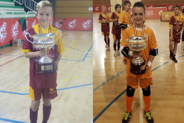 Los pinatarenses Javier Cadenas y José Miguel Pérez se proclaman campeones de España con la selección murciana alevín