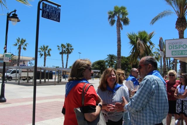 San Pedro del Pinatar conmemora el 125 aniversario de la Romería de la Virgen del Carmen que pasa a nombrar una de las principales vías del municipio