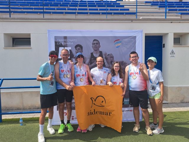 8 medallas para AIDEMAR Vive en el nacional de atletismo FEDDI de Cádiz