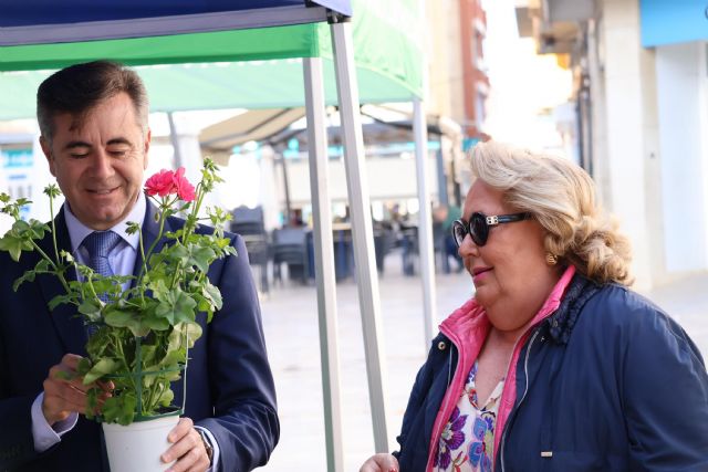 La Junta Local de la Asociación Española contra el Cáncer celebra una venta solidaria de macetas en San Pedro del Pinatar