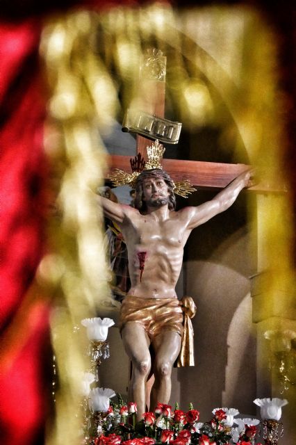 El Cristo del Mar Menor protagoniza la imagen ganadora del concurso de fotografía de Semana Santa