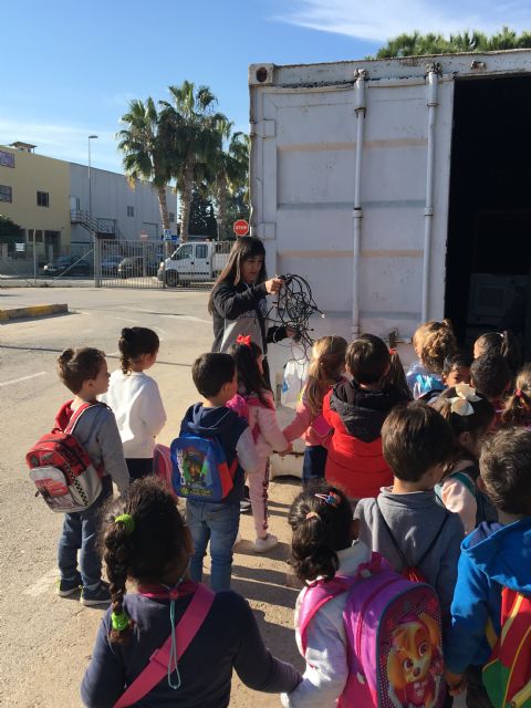 Los alumnos de infantil aprenden a reciclar en el Ecoparque Municipal