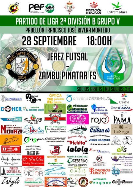 Zambú CFS Pinatar quiere romper la imbatibilidad del Jerez Futsal