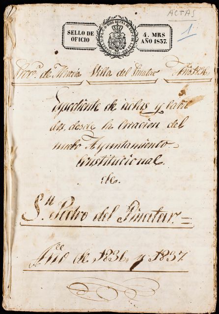 La Fundación Integra digitaliza 884 páginas de actas capitulares del siglo XIX del Ayuntamiento de San Pedro del Pinatar