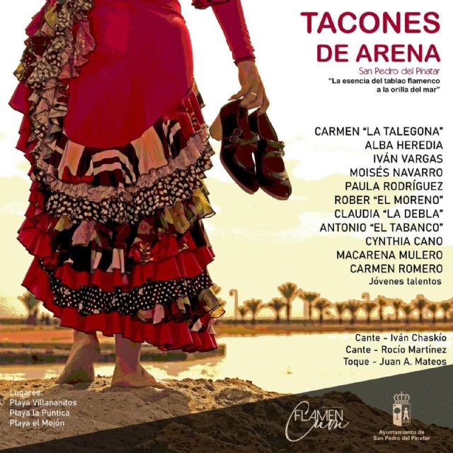 San Pedro del Pinatar convierte las playas en tablaos flamencos con el ciclo Tacones de Arena